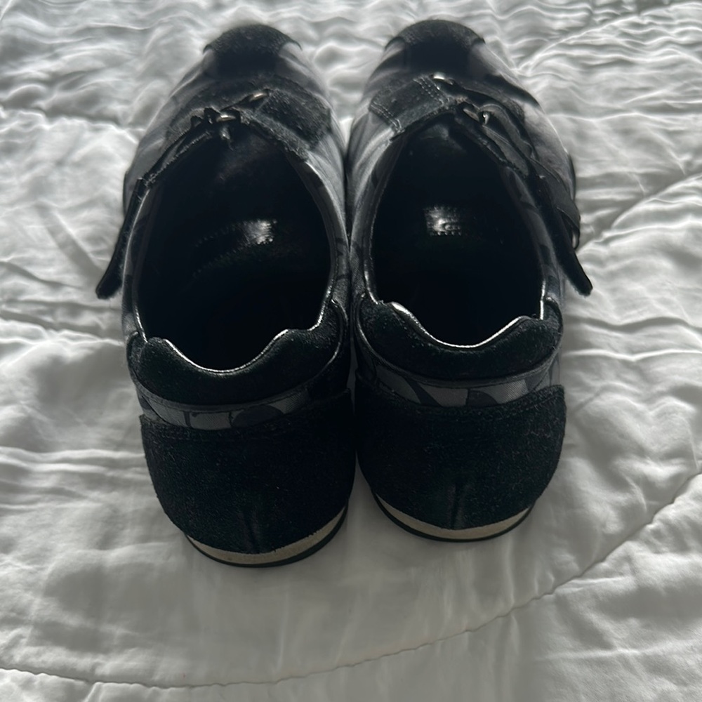 Coach Black and Gray Slip-On Sneakers - Picture 4 of 5